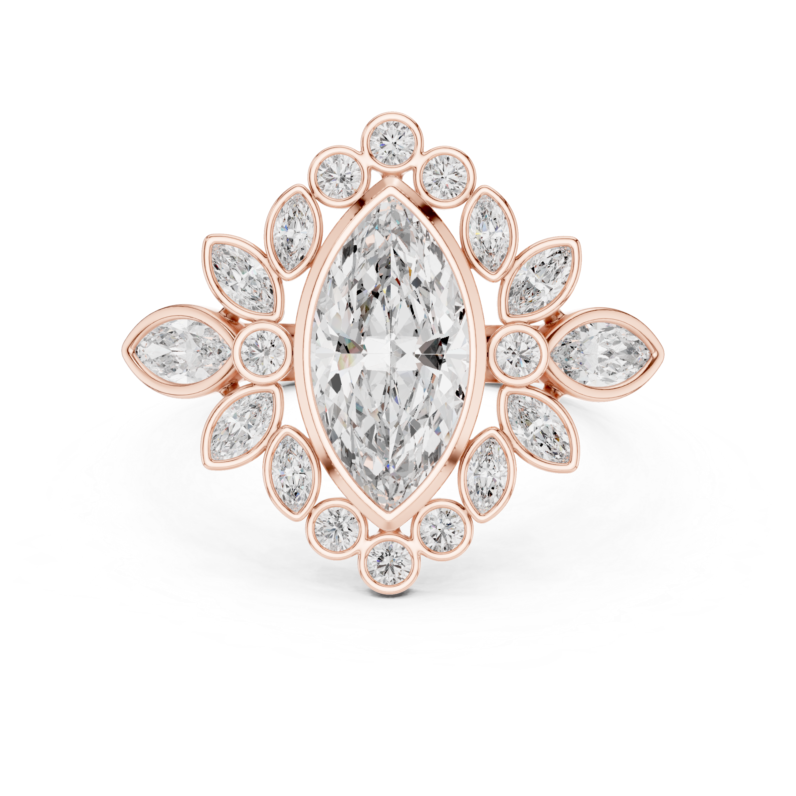 Celestial Orb lab grown diamond ring