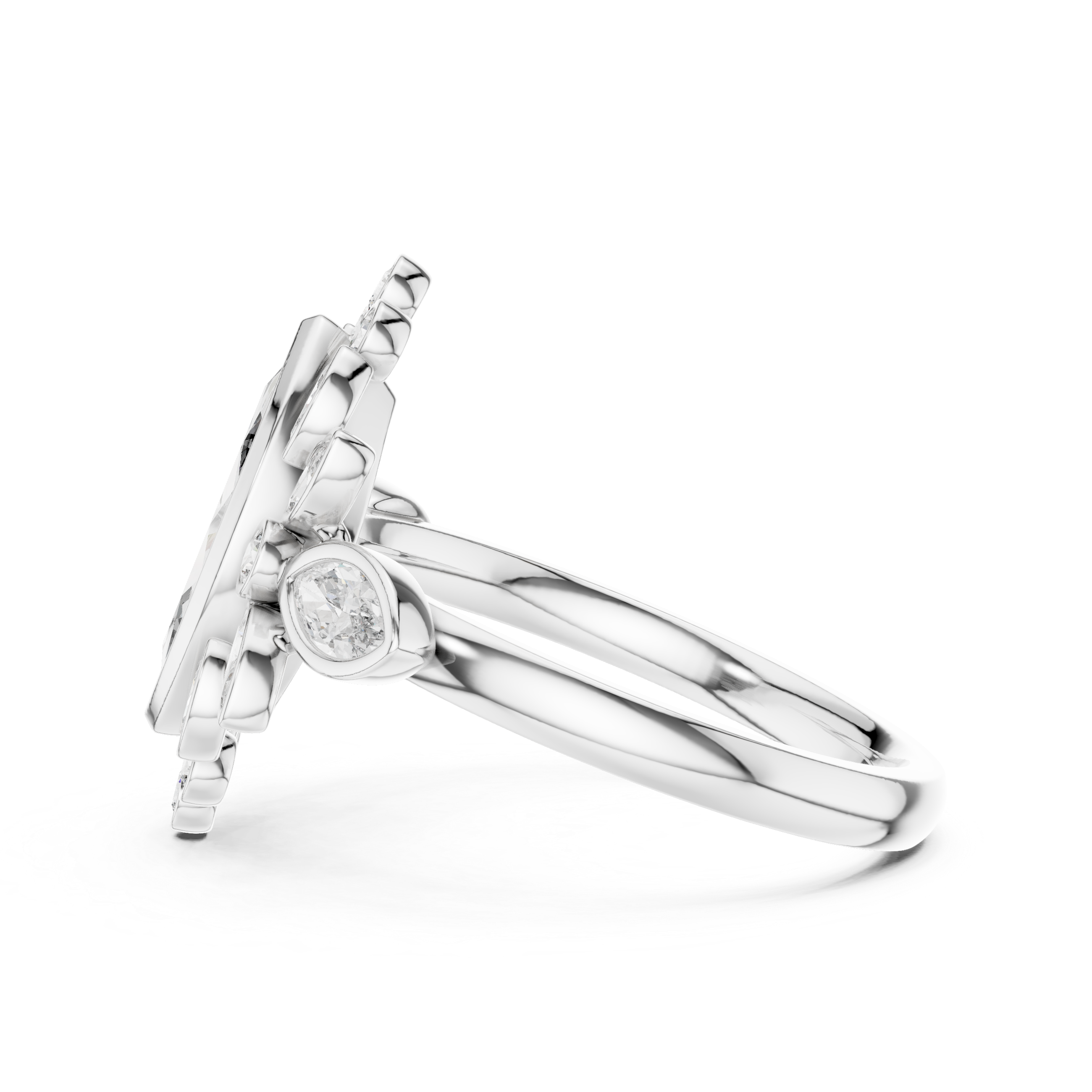 Celestial Orb lab grown diamond ring