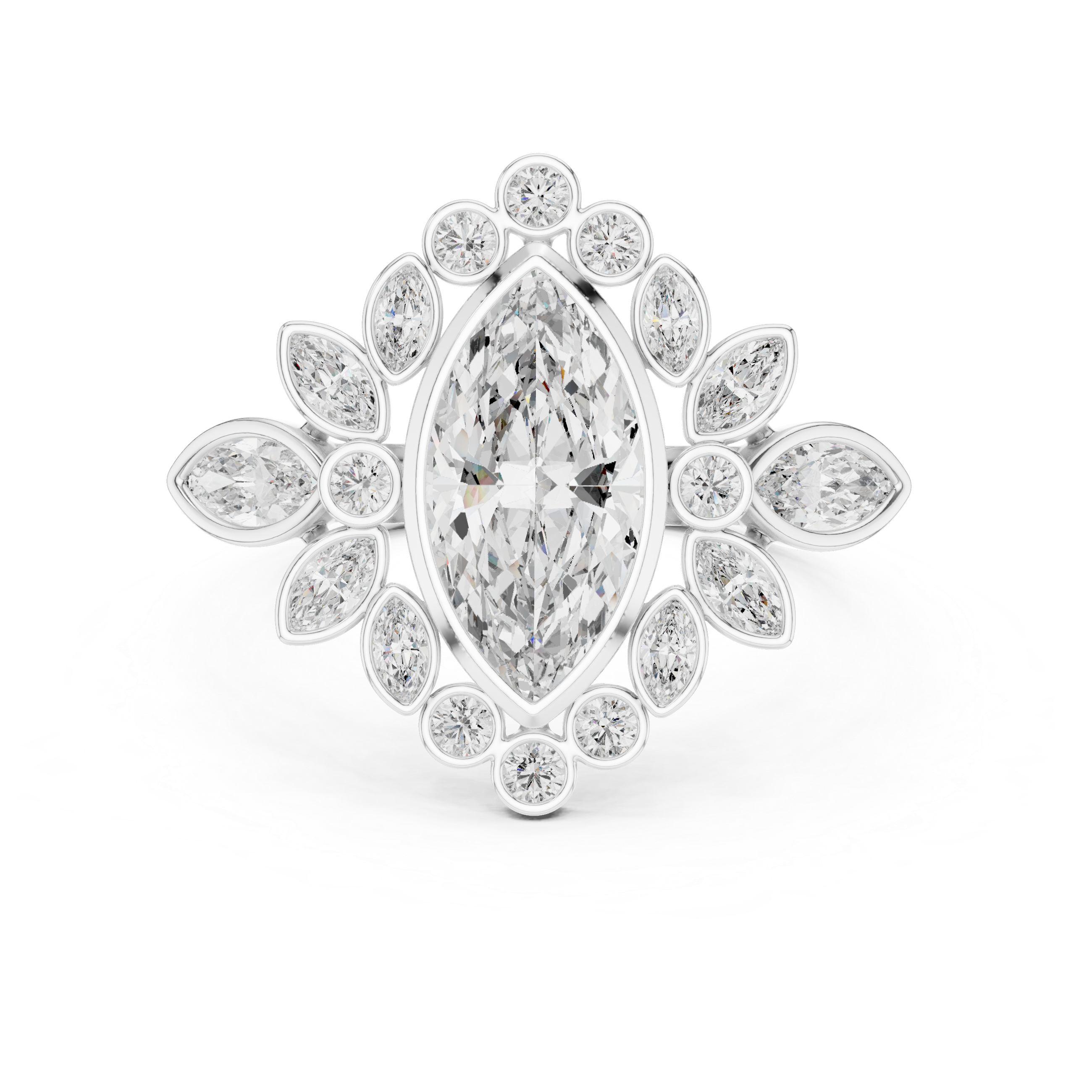 Celestial Orb lab grown diamond ring