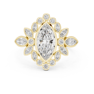 Celestial Orb lab grown diamond ring