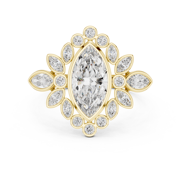Celestial Orb lab grown diamond ring