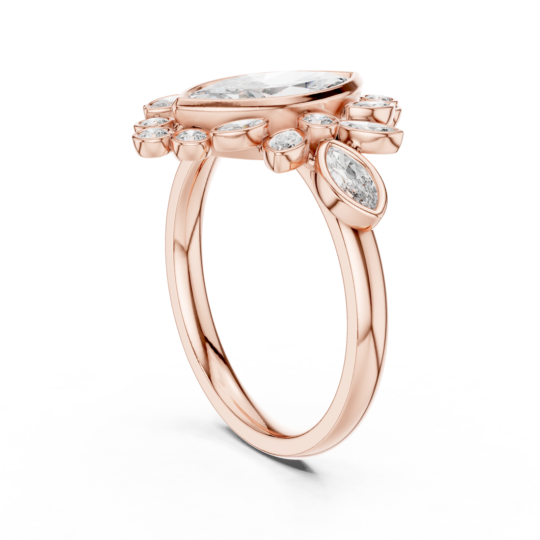 Celestial Orb lab grown diamond ring