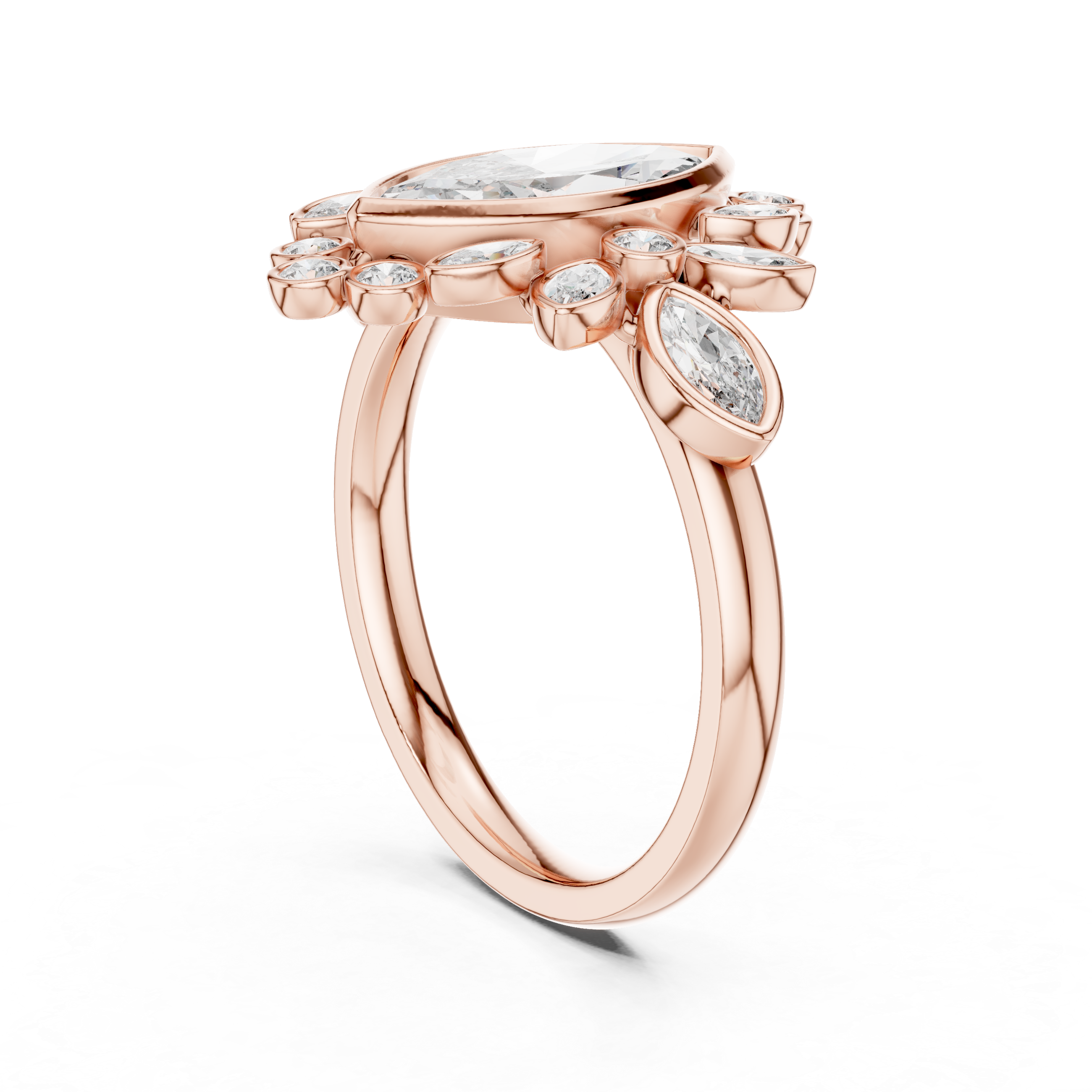 Celestial Orb lab grown diamond ring