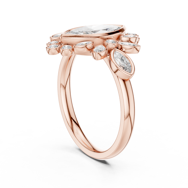 Celestial Orb lab grown diamond ring