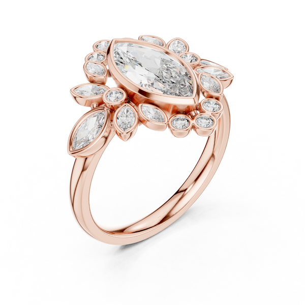 Celestial Orb lab grown diamond ring
