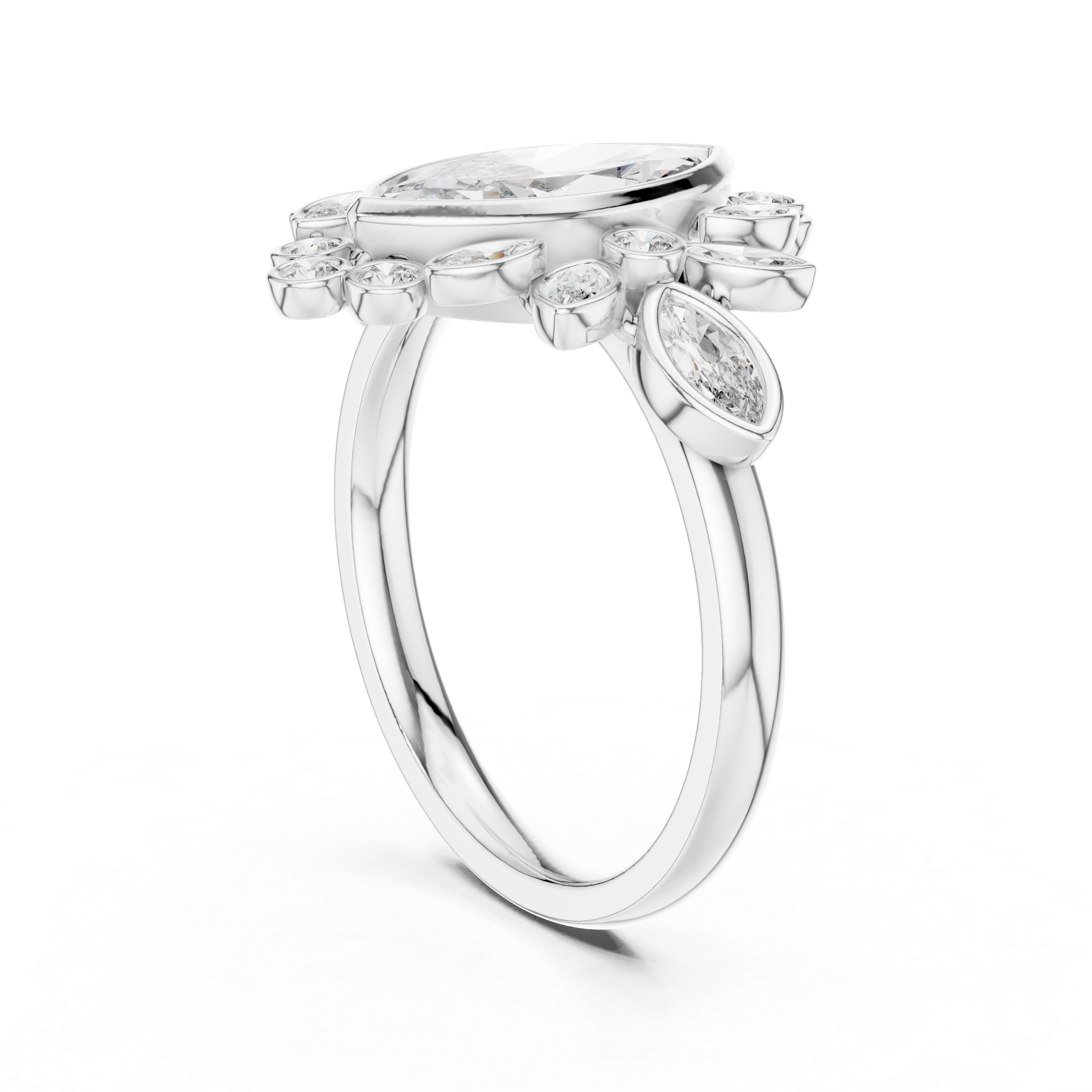 Celestial Orb lab grown diamond ring