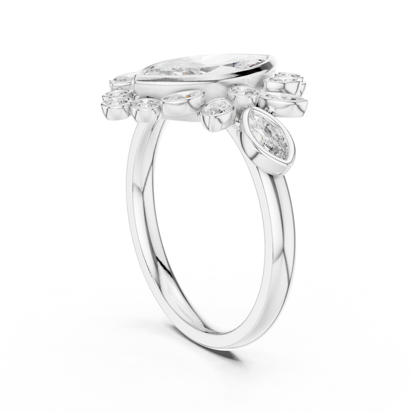 Celestial Orb lab grown diamond ring