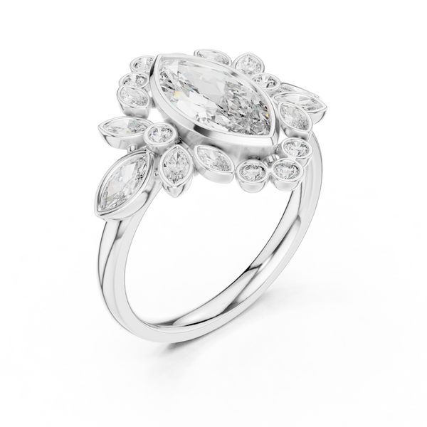 Celestial Orb lab grown diamond ring