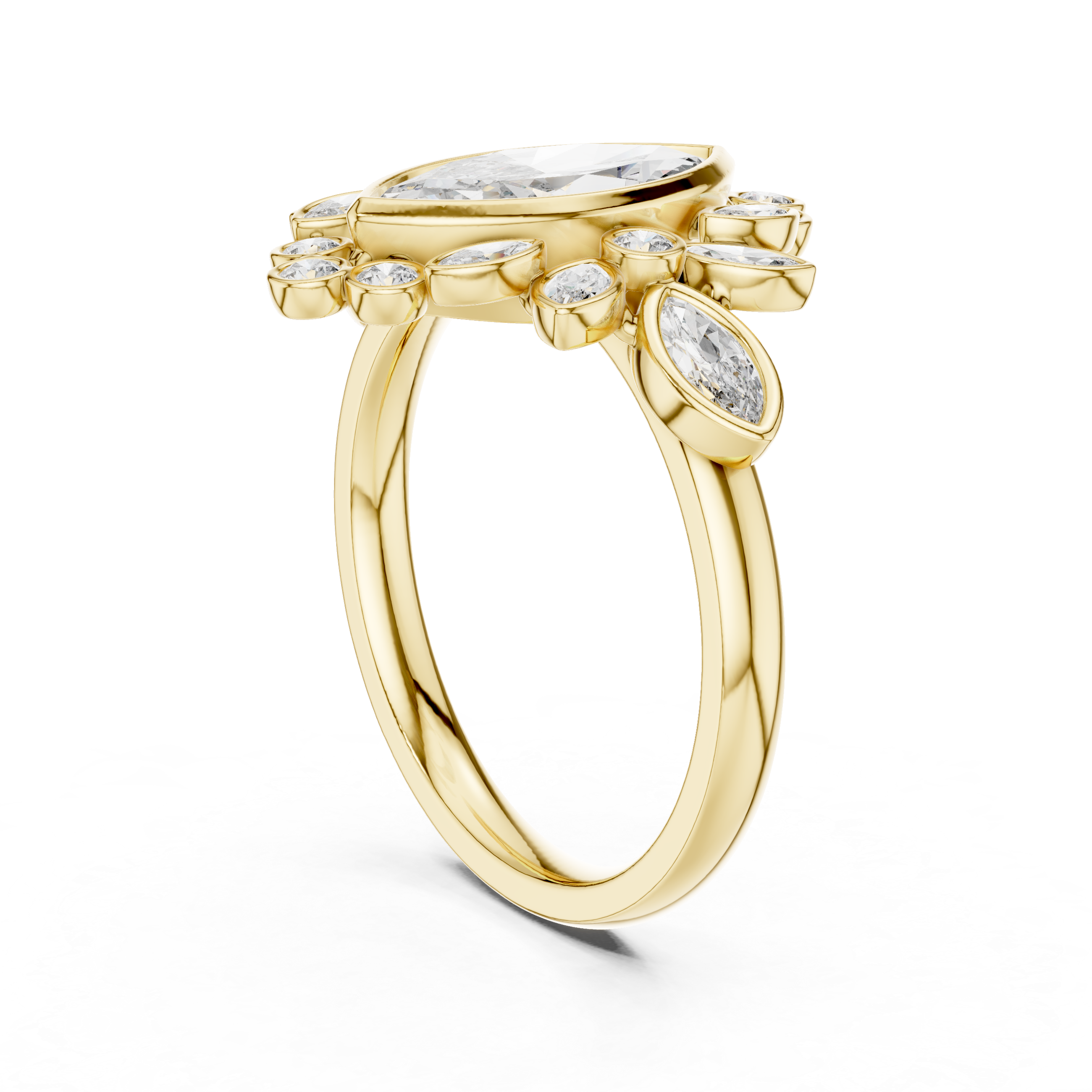 Celestial Orb lab grown diamond ring