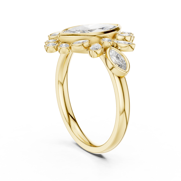 Celestial Orb lab grown diamond ring