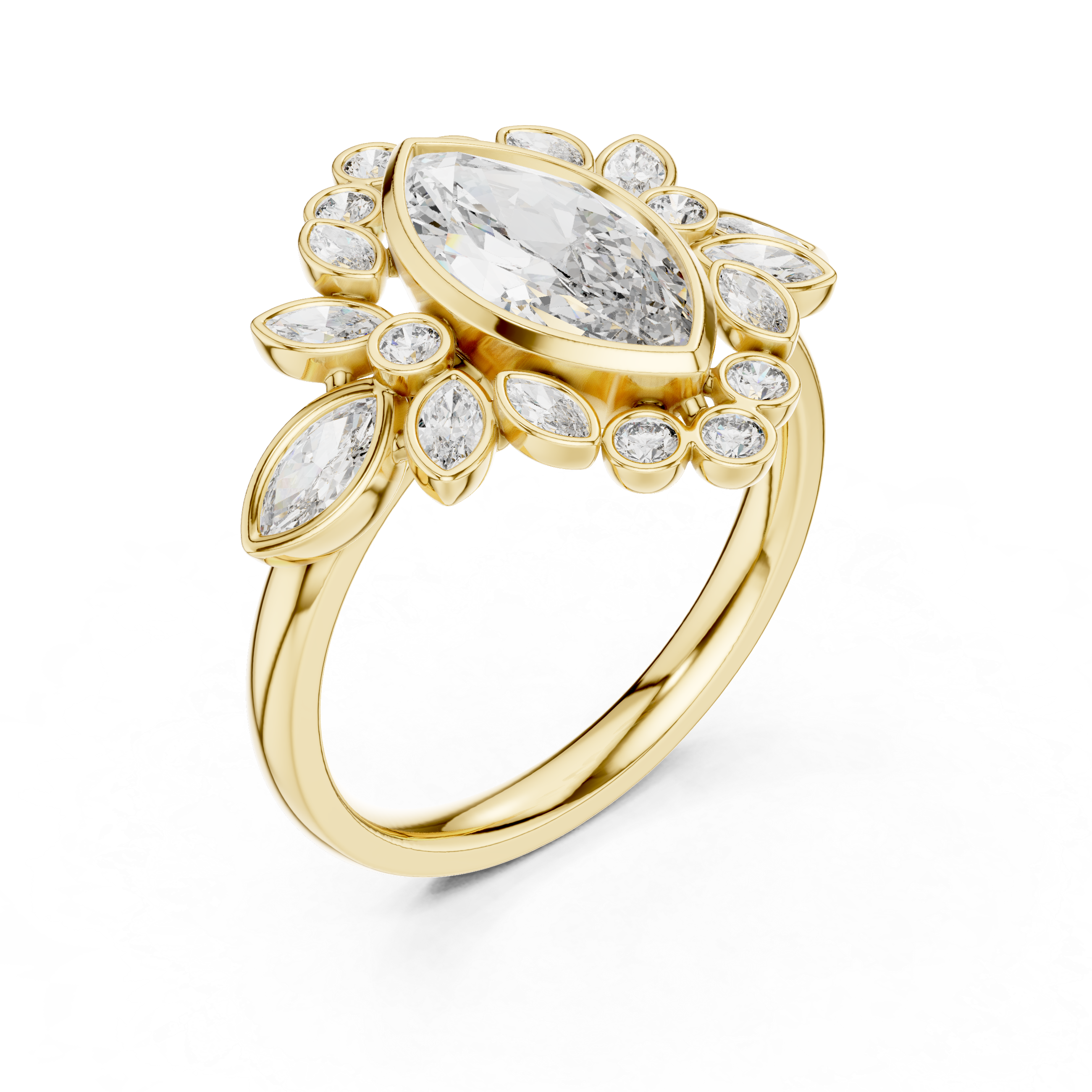Celestial Orb lab grown diamond ring