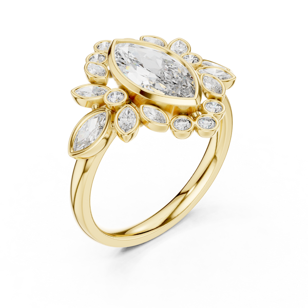 Celestial Orb lab grown diamond ring