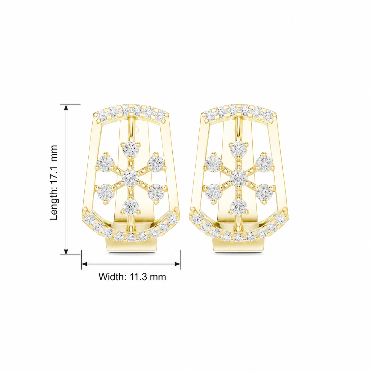 Celestial Starburst Round Hoop Earrings