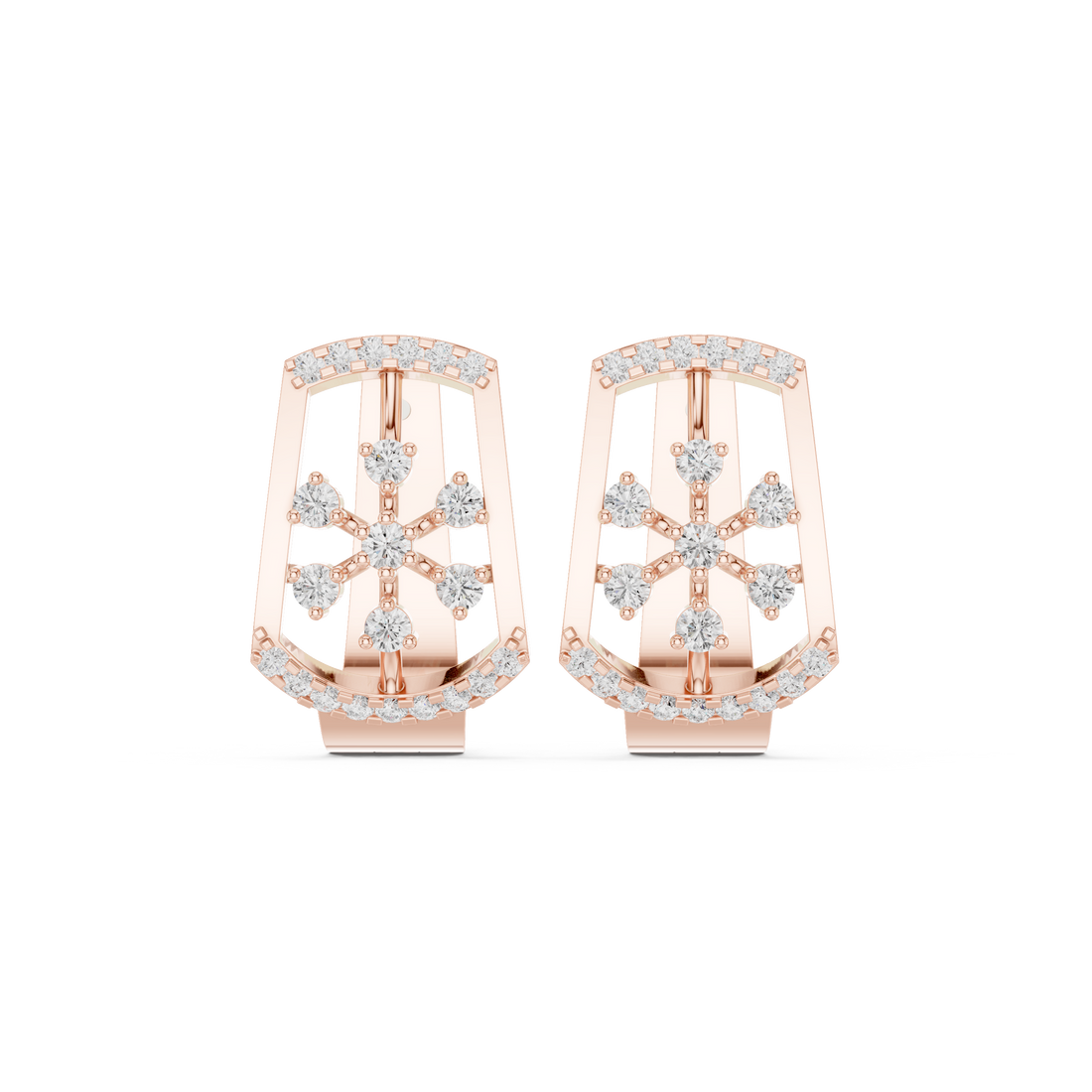 Thorn Petal Lab Grown Diamond Earrings Dangles