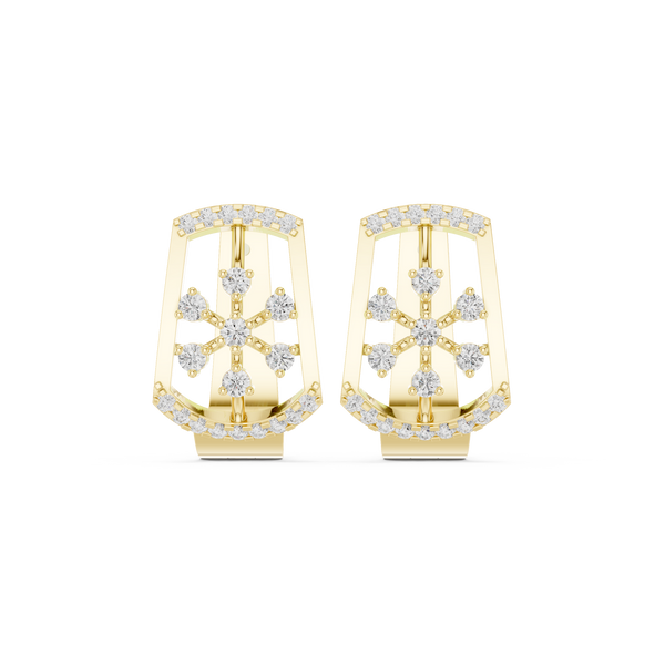 Thorn Petal Lab Grown Diamond Earrings Dangles