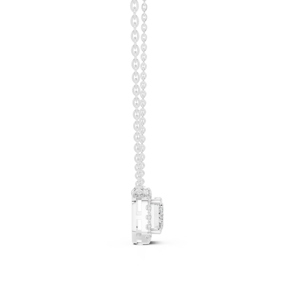 Radiant Bloom Lab Grown Diamond Solitaire Pendant