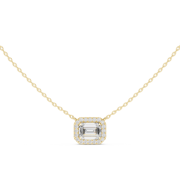 Radiant Bloom Lab Grown Diamond Solitaire Pendant