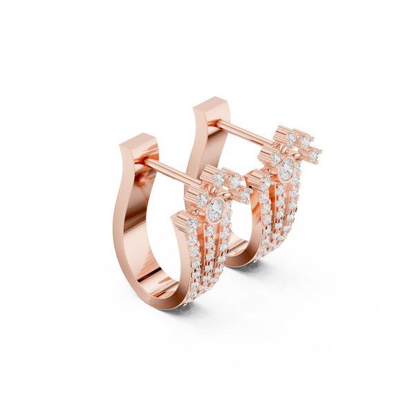 True Gem lab grown diamond earring design