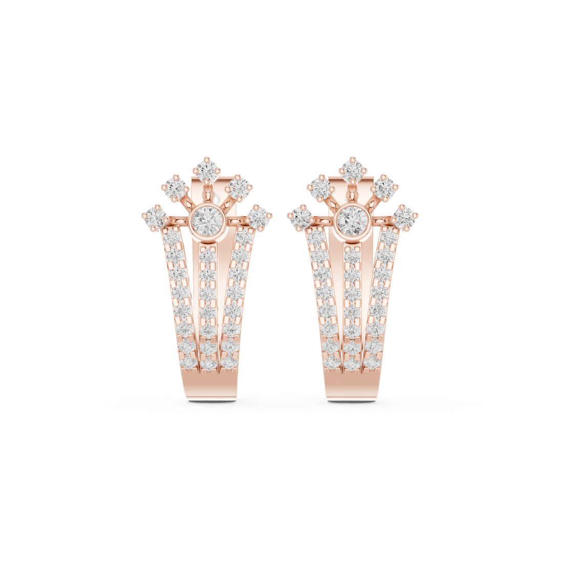 True Gem lab grown diamond earring design