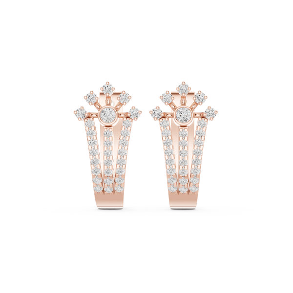True Gem lab grown diamond earring design