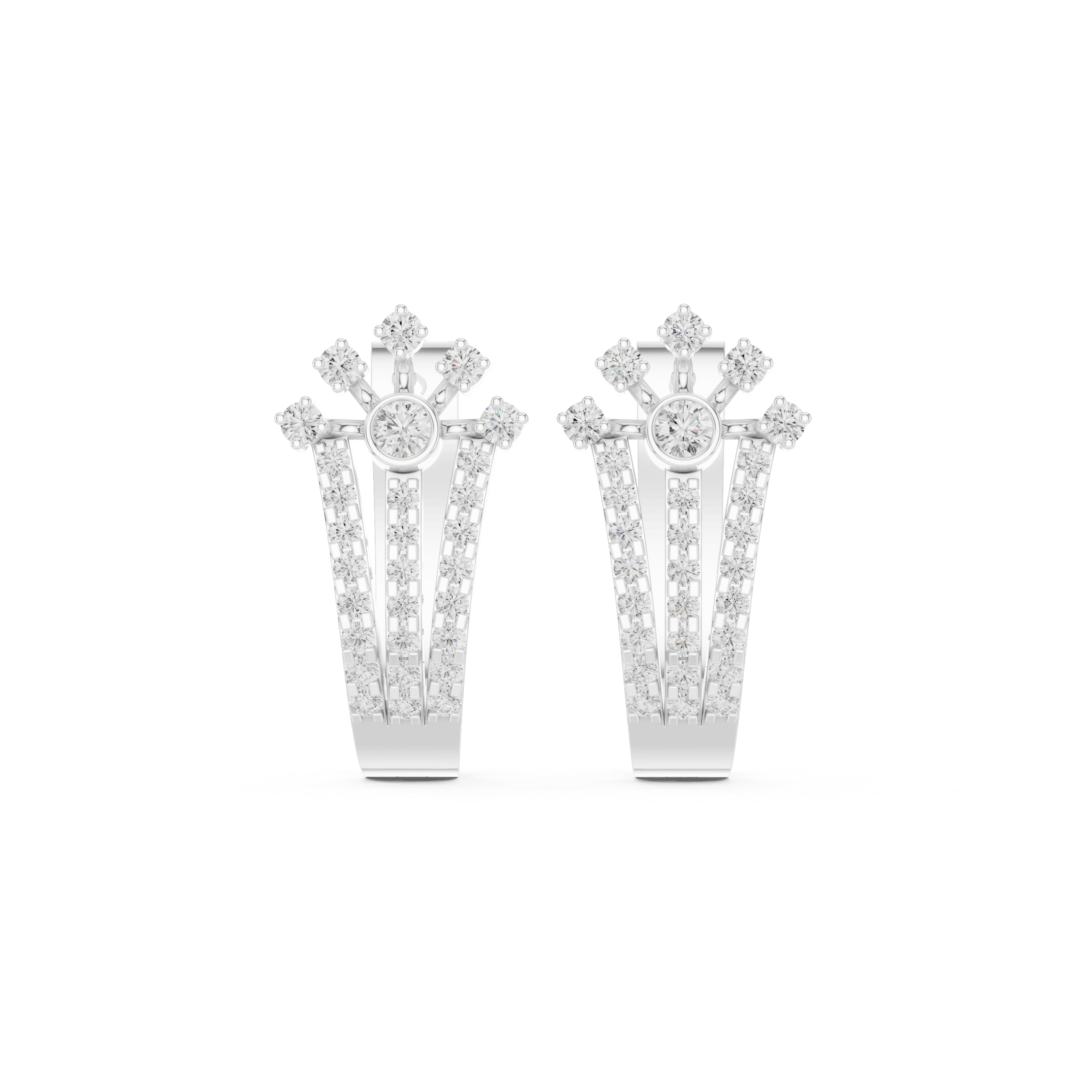 True Gem lab grown diamond earring design