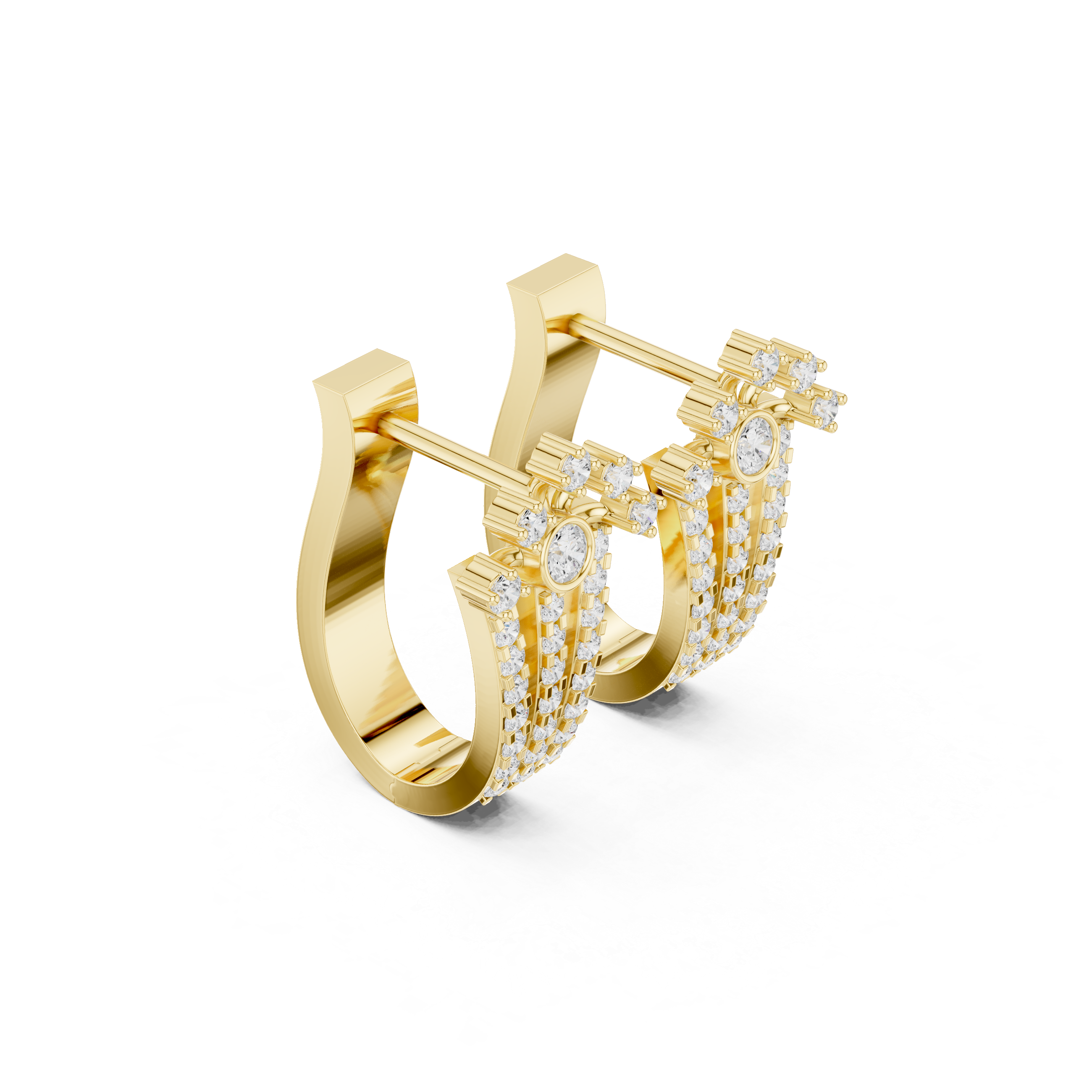 True Gem lab grown diamond earring design