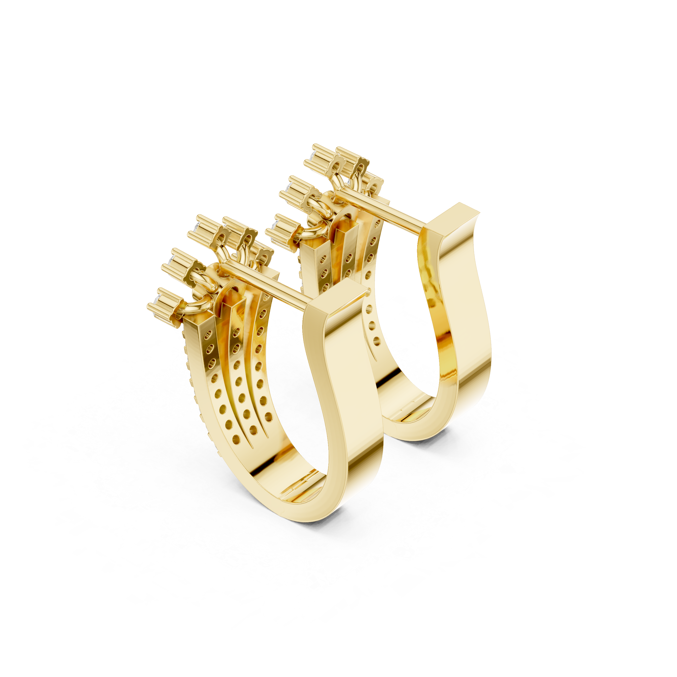 True Gem lab grown diamond earring design