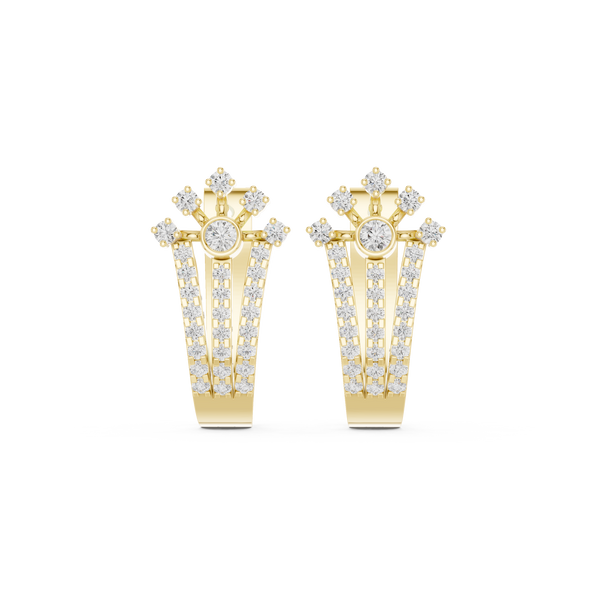 True Gem lab grown diamond earring design