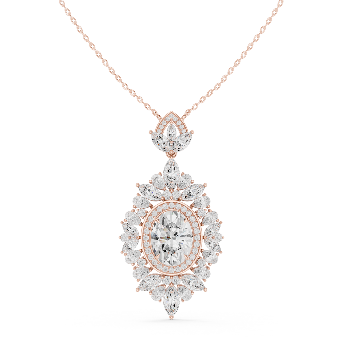 Aura Gleam Lab Grown Diamond Pendant Necklace