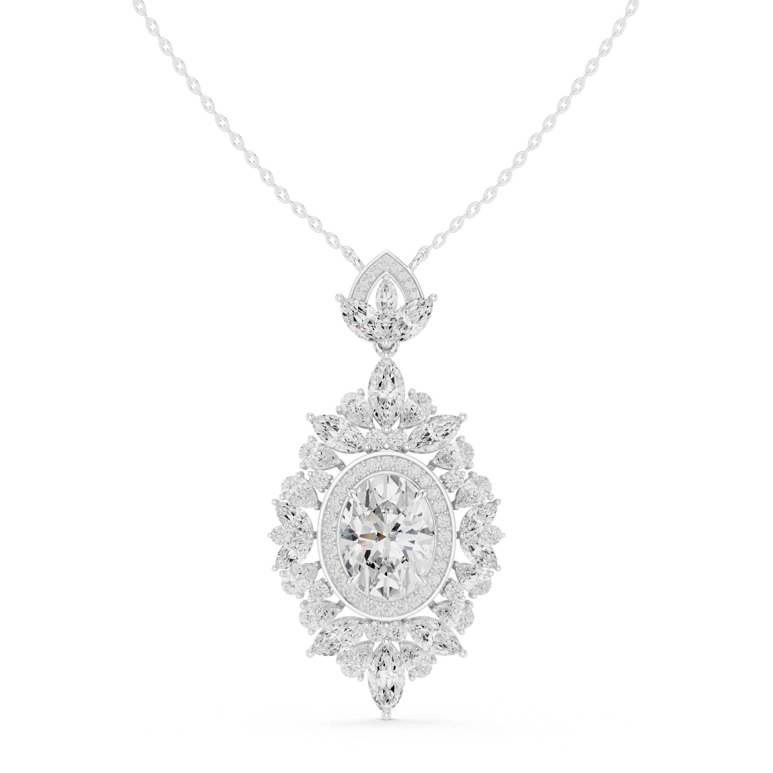 Aura Gleam Lab Grown Diamond Pendant Necklace