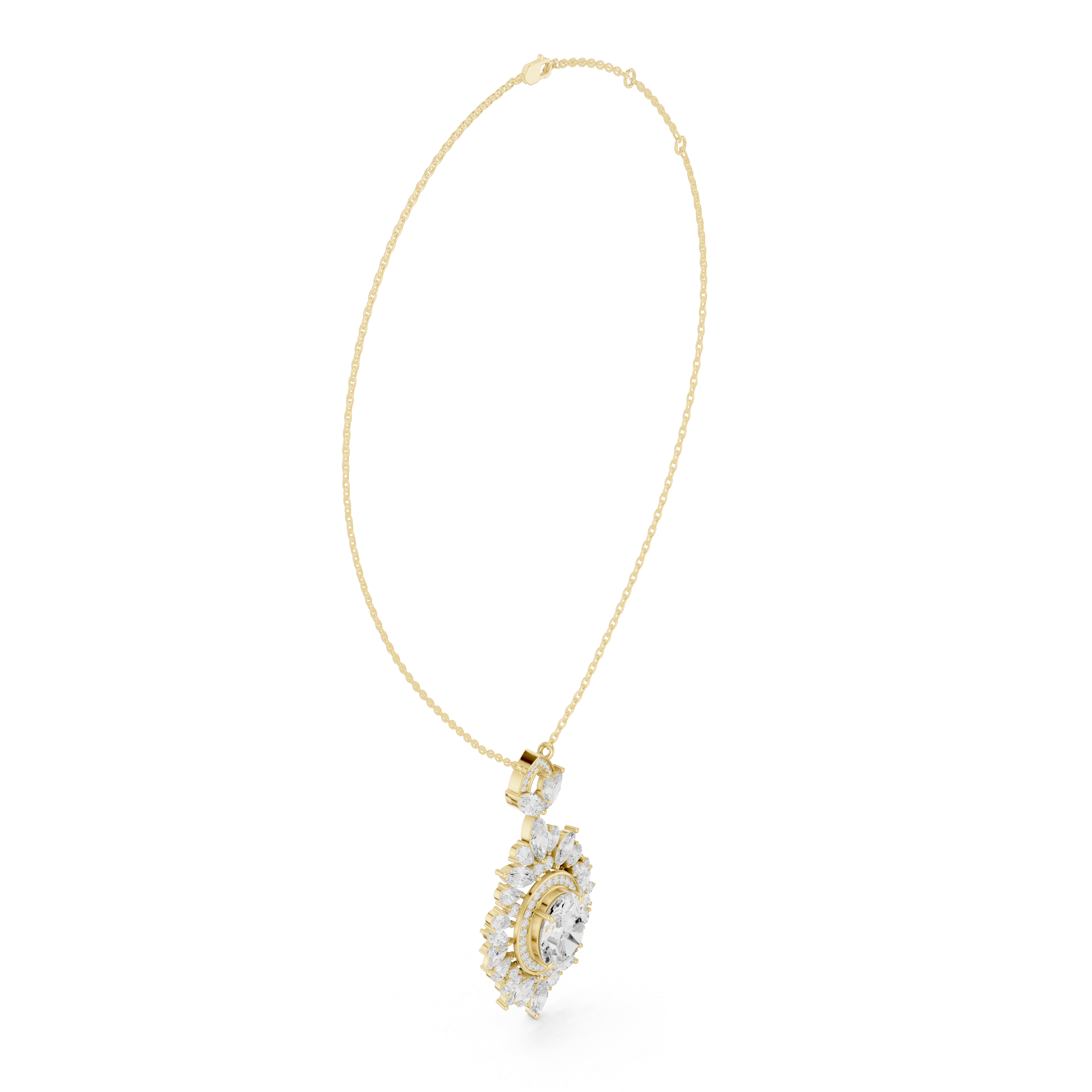 Aura Gleam Lab Grown Diamond Pendant Necklace