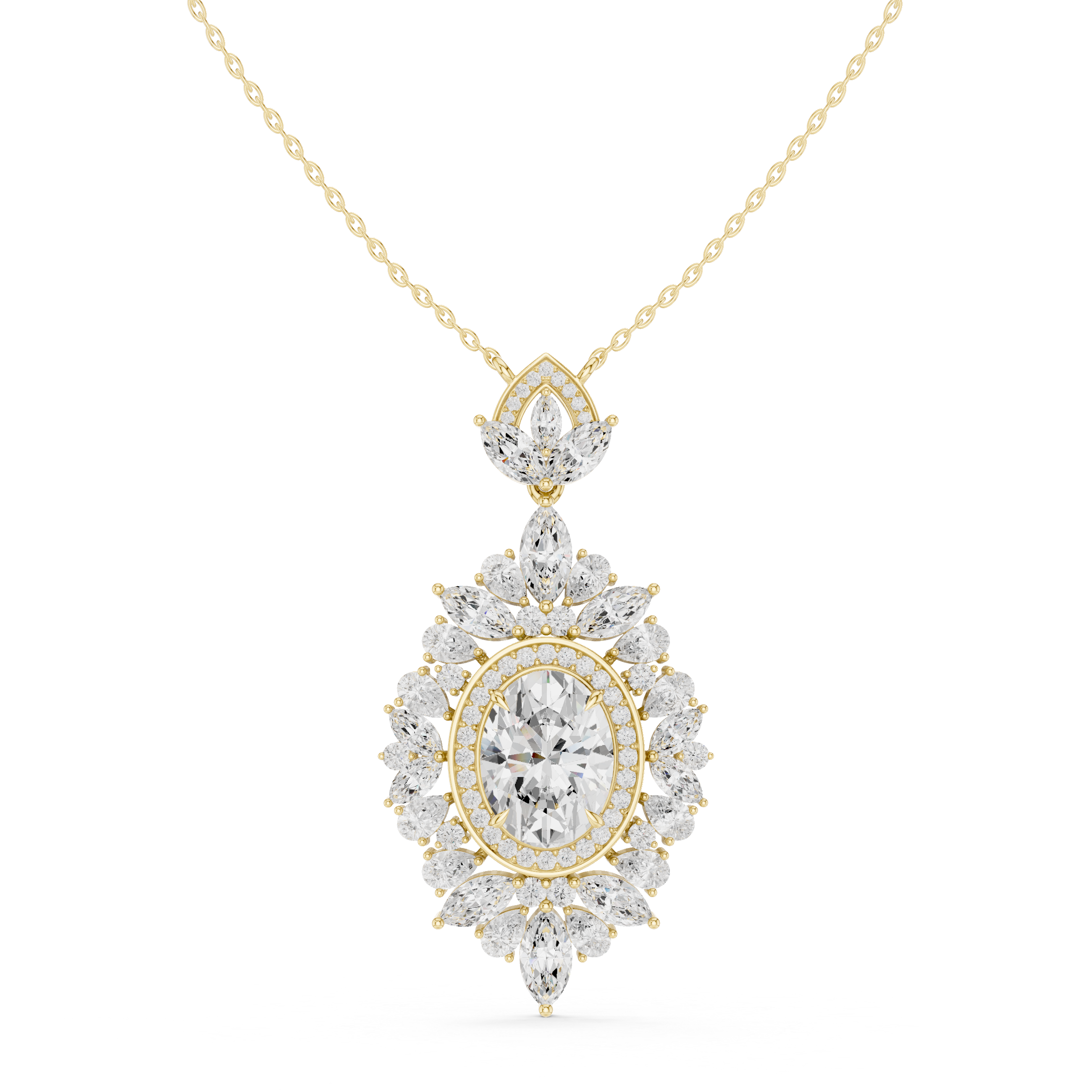 Aura Gleam Lab Grown Diamond Pendant Necklace