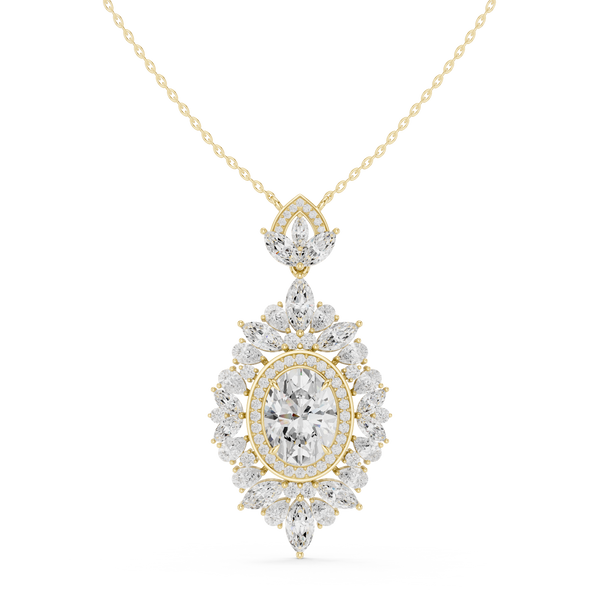Aura Gleam Lab Grown Diamond Pendant Necklace