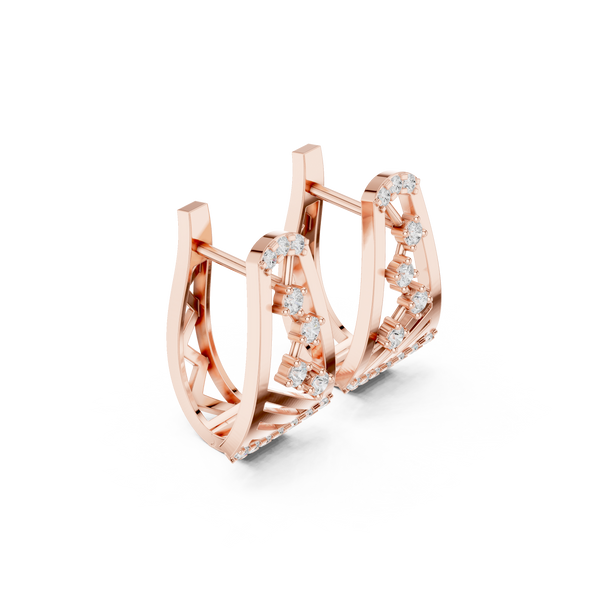 Mirage Glow Lab Grown Diamond Earrings Hoops
