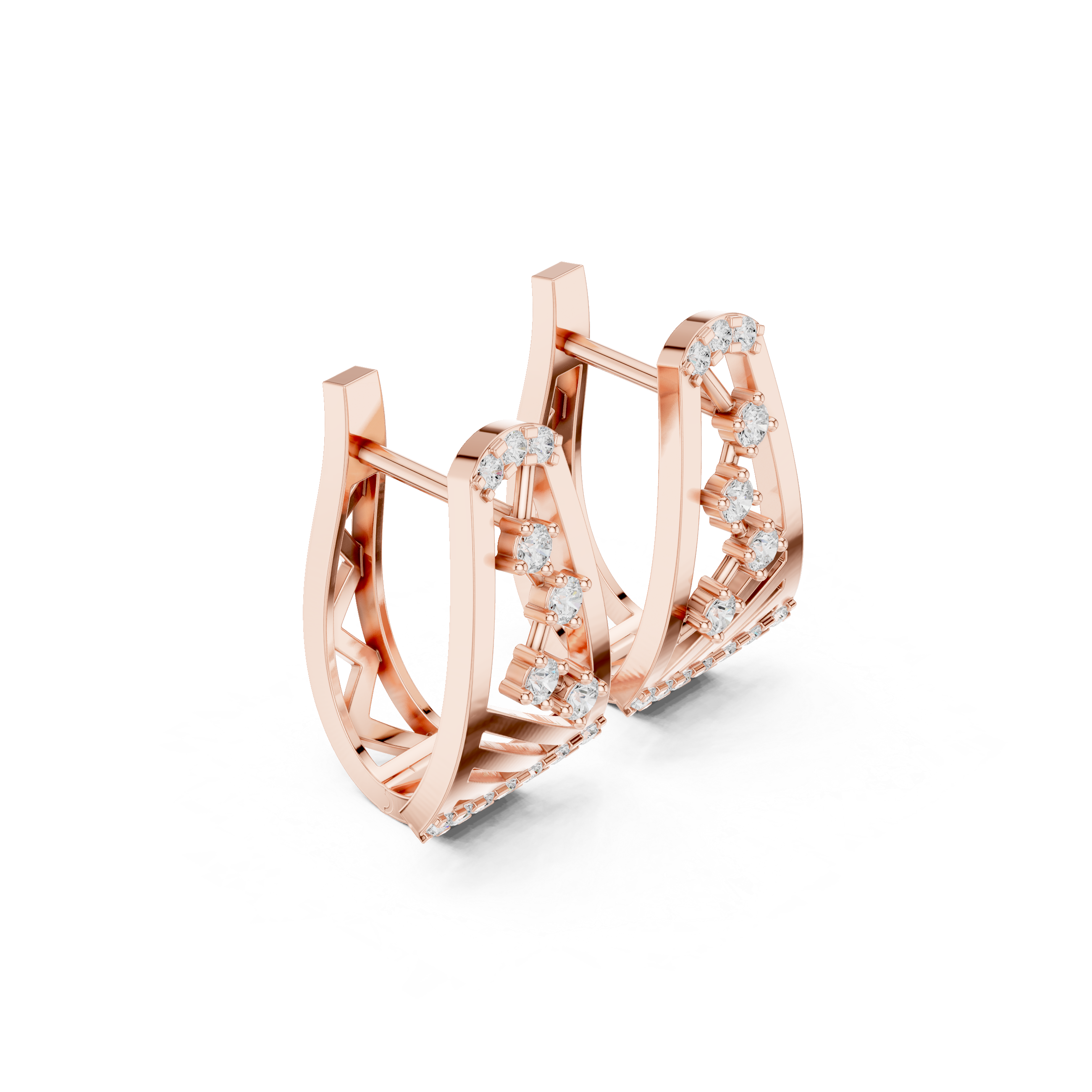 Just Right lab grown diamond earring design