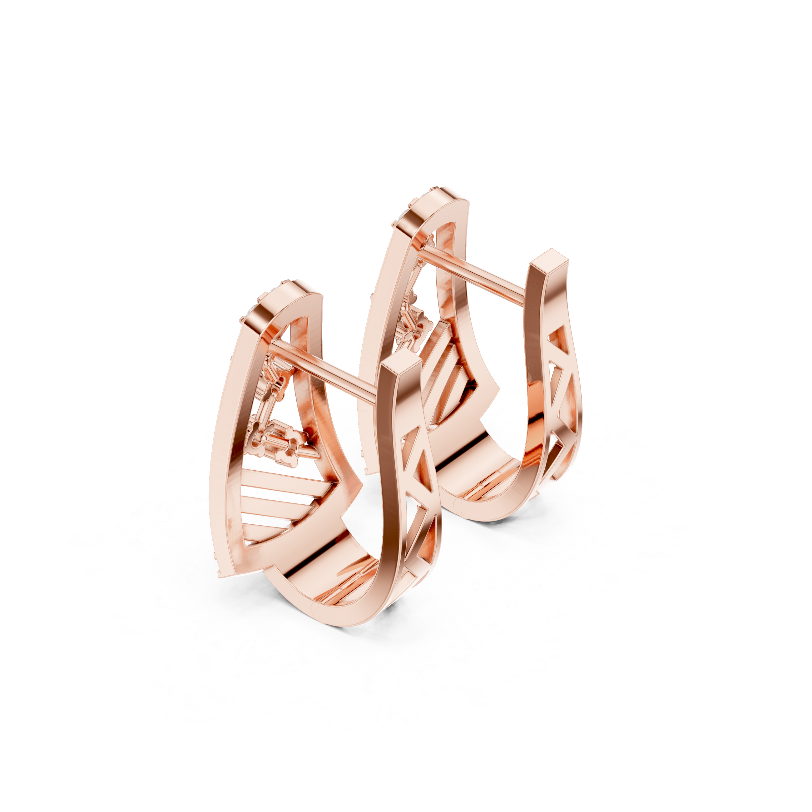 Just Right lab grown diamond earring design