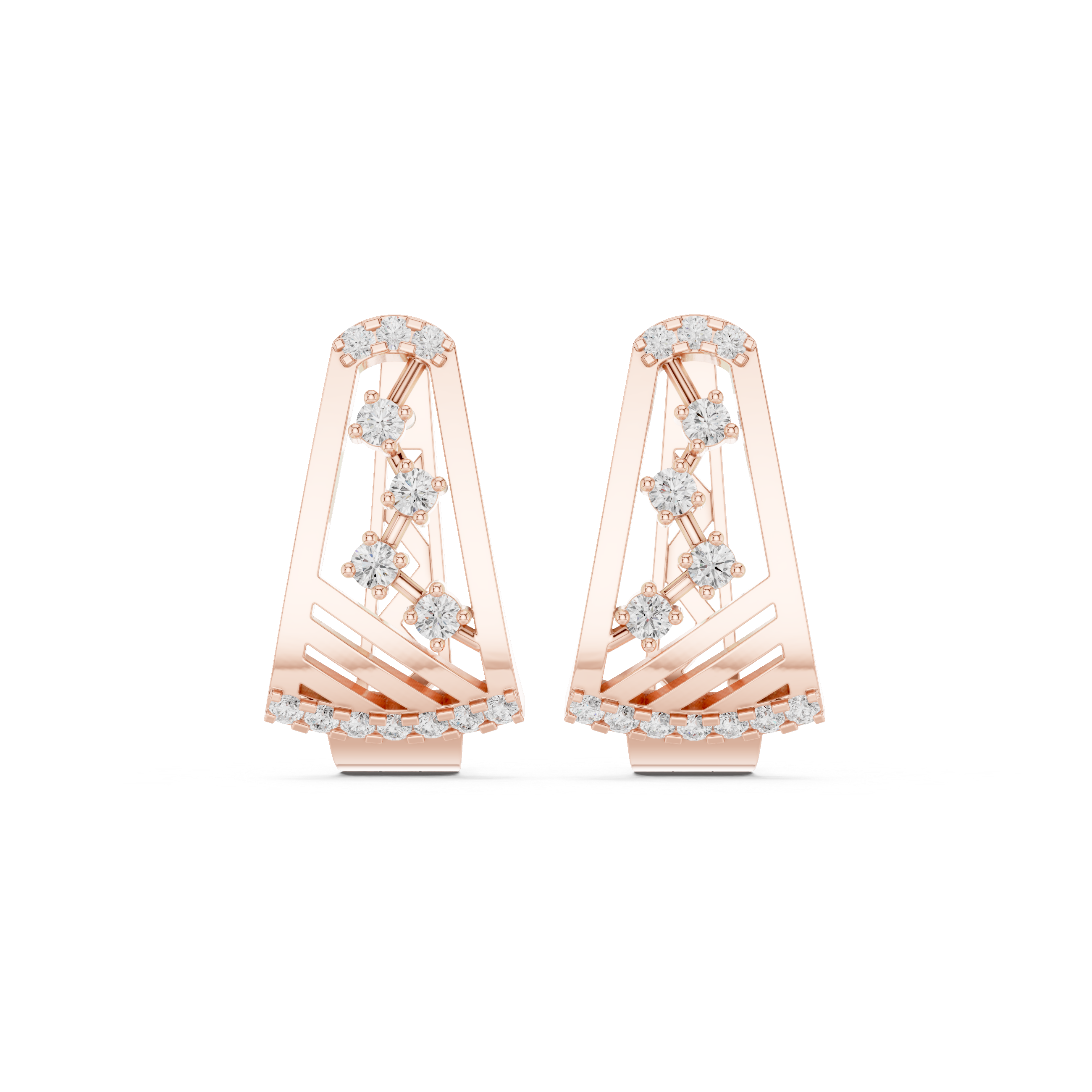Mirage Glow Lab Grown Diamond Earrings Hoops