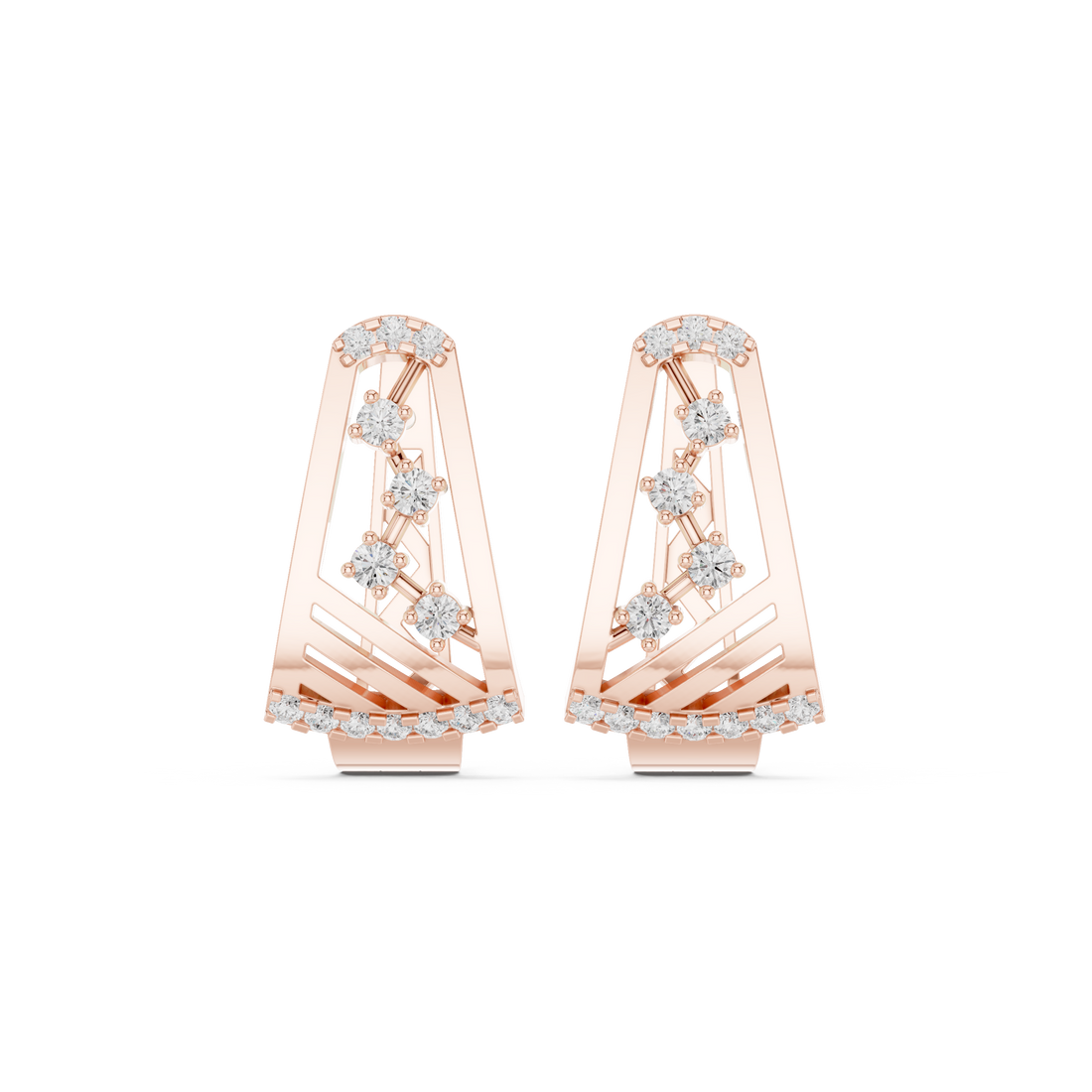 Just Right lab grown diamond earring design