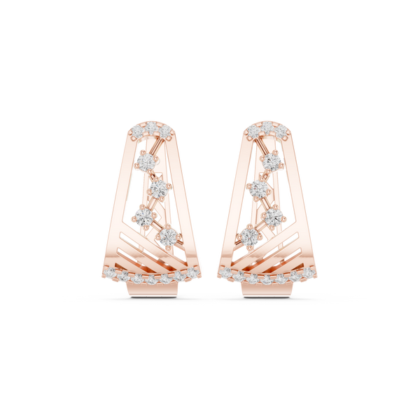 Just Right lab grown diamond earring design