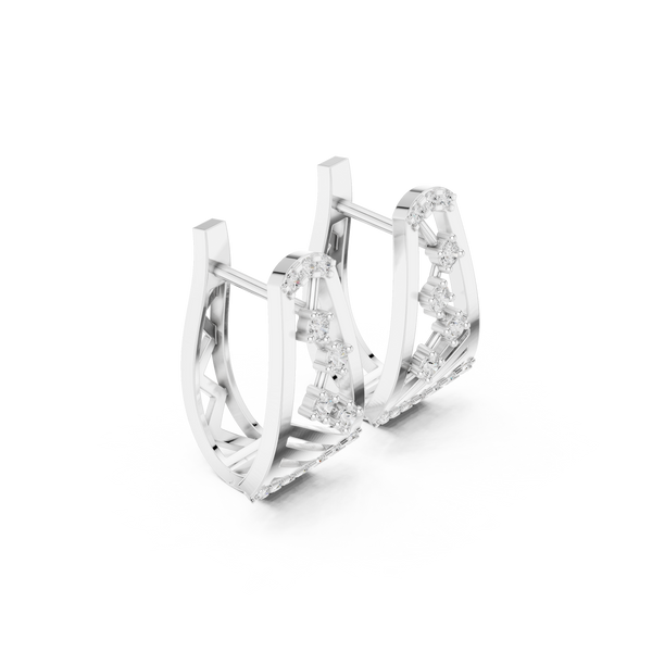 Mirage Glow Lab Grown Diamond Earrings Hoops