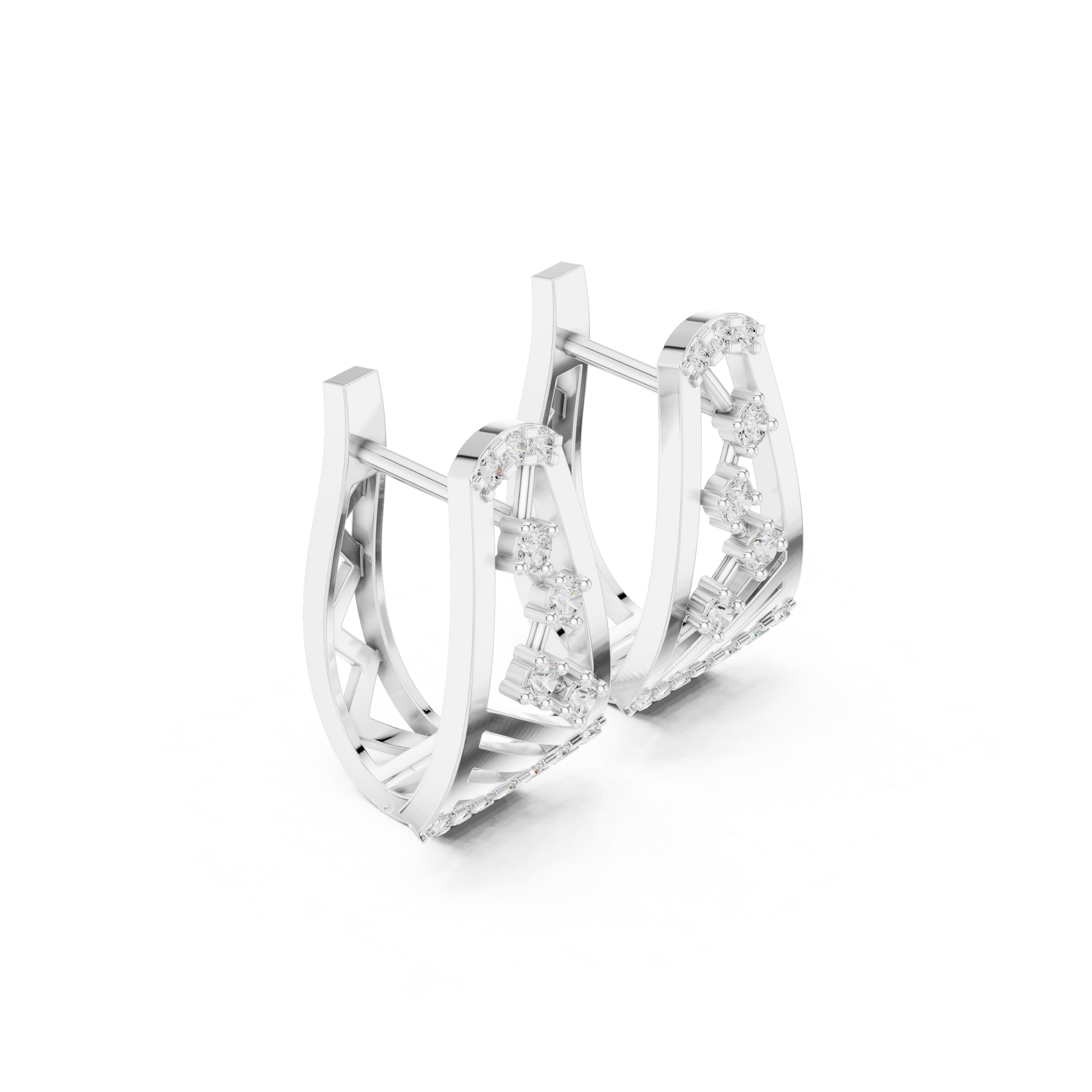 Just Right lab grown diamond earring design