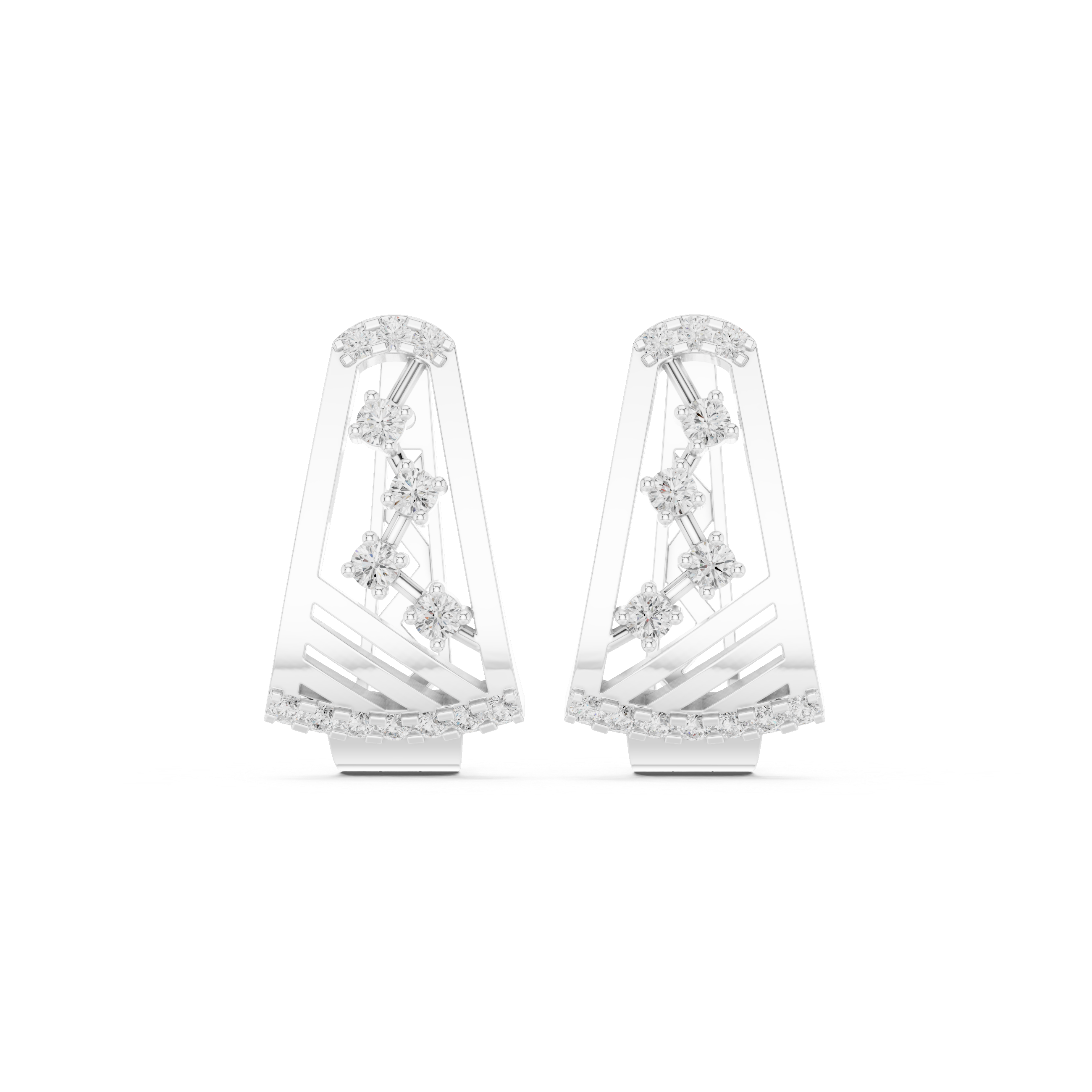 Just Right lab grown diamond earring design