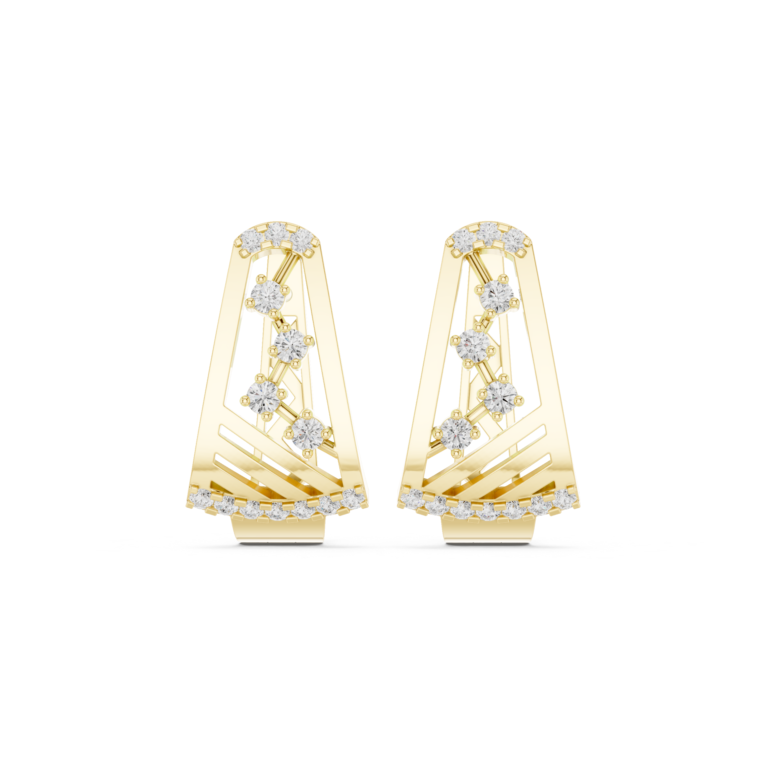 Just Right lab grown diamond earring design