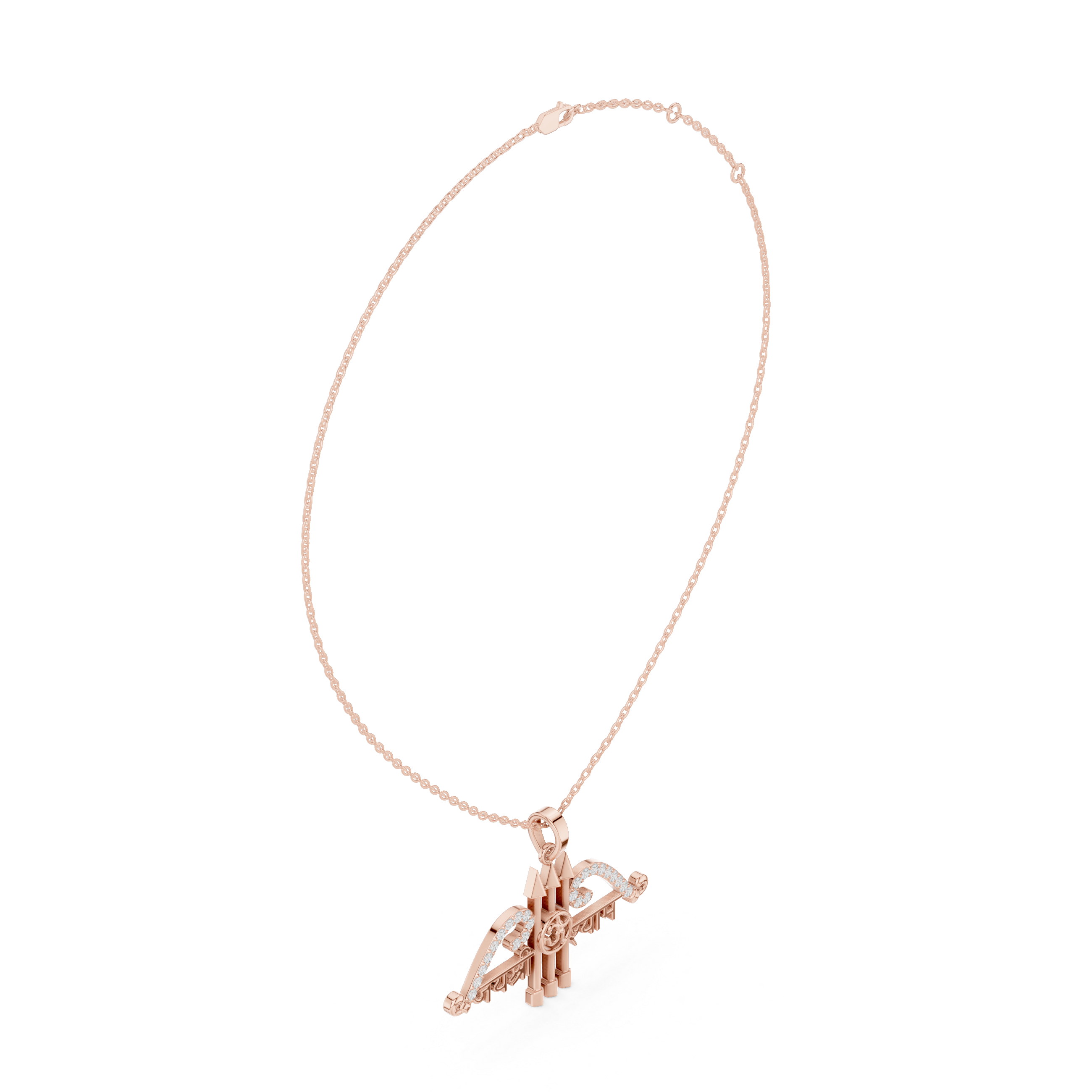 Classic Halo Lab Grown Diamond Pendant Necklace