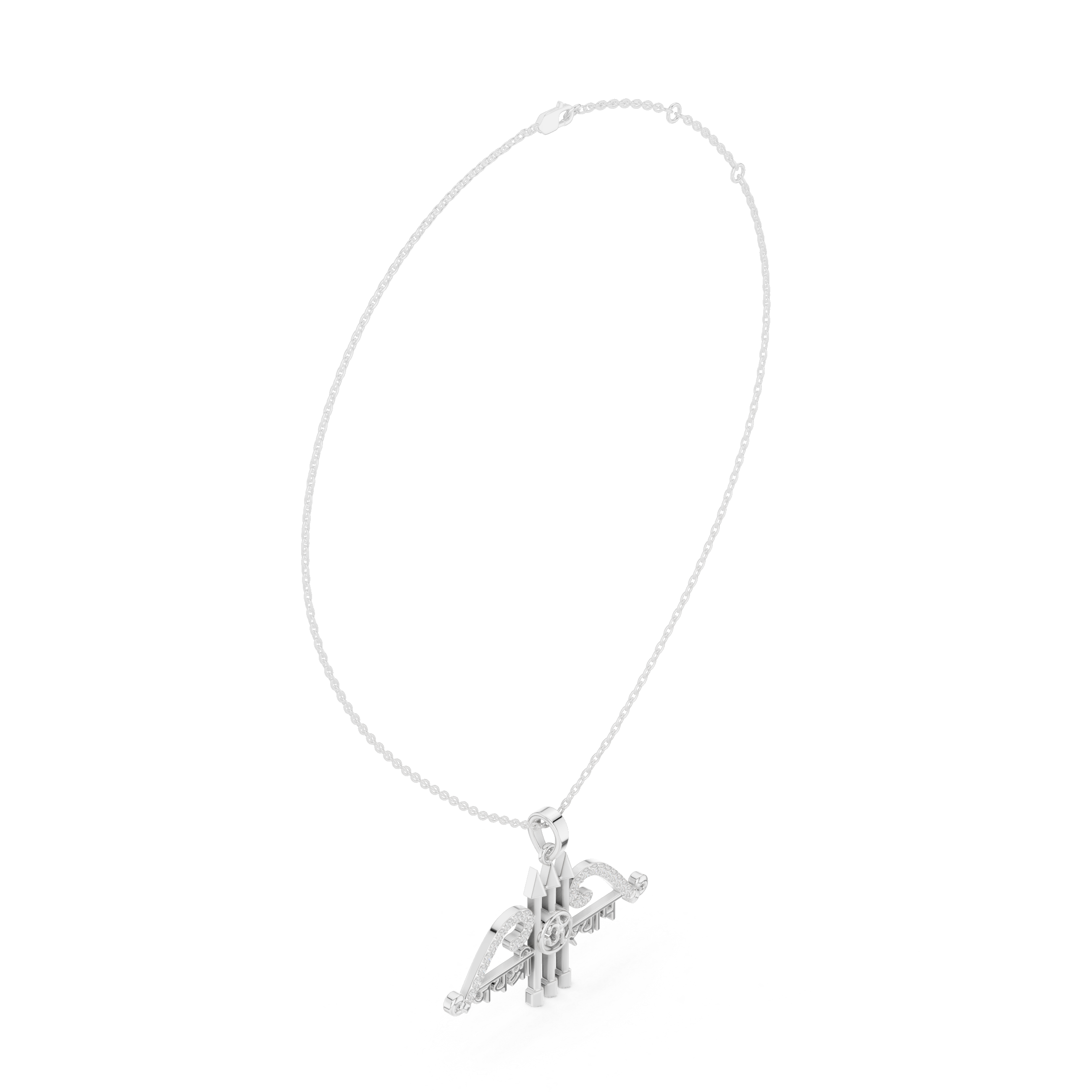 Classic Halo Lab Grown Diamond Pendant Necklace