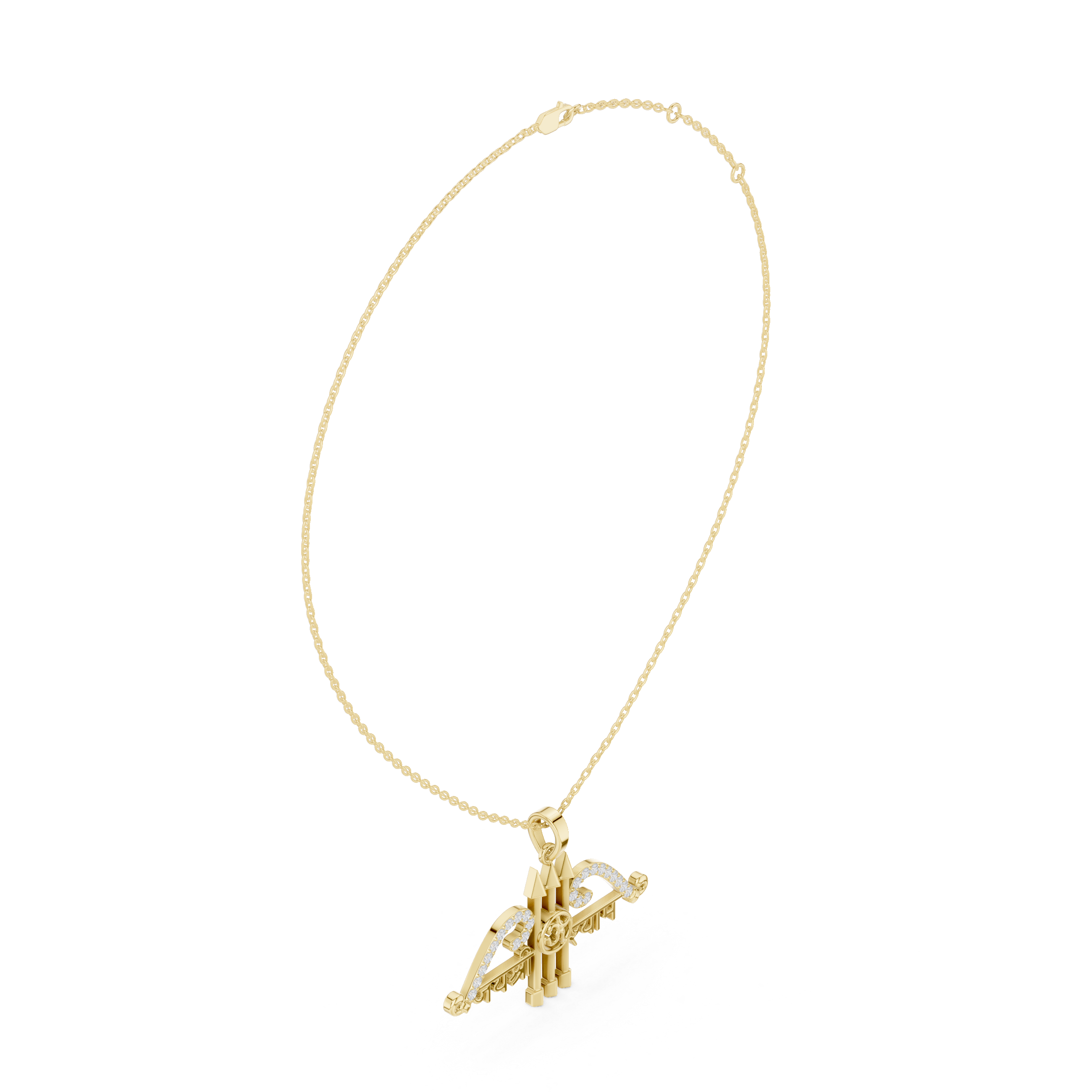 Classic Halo Lab Grown Diamond Pendant Necklace