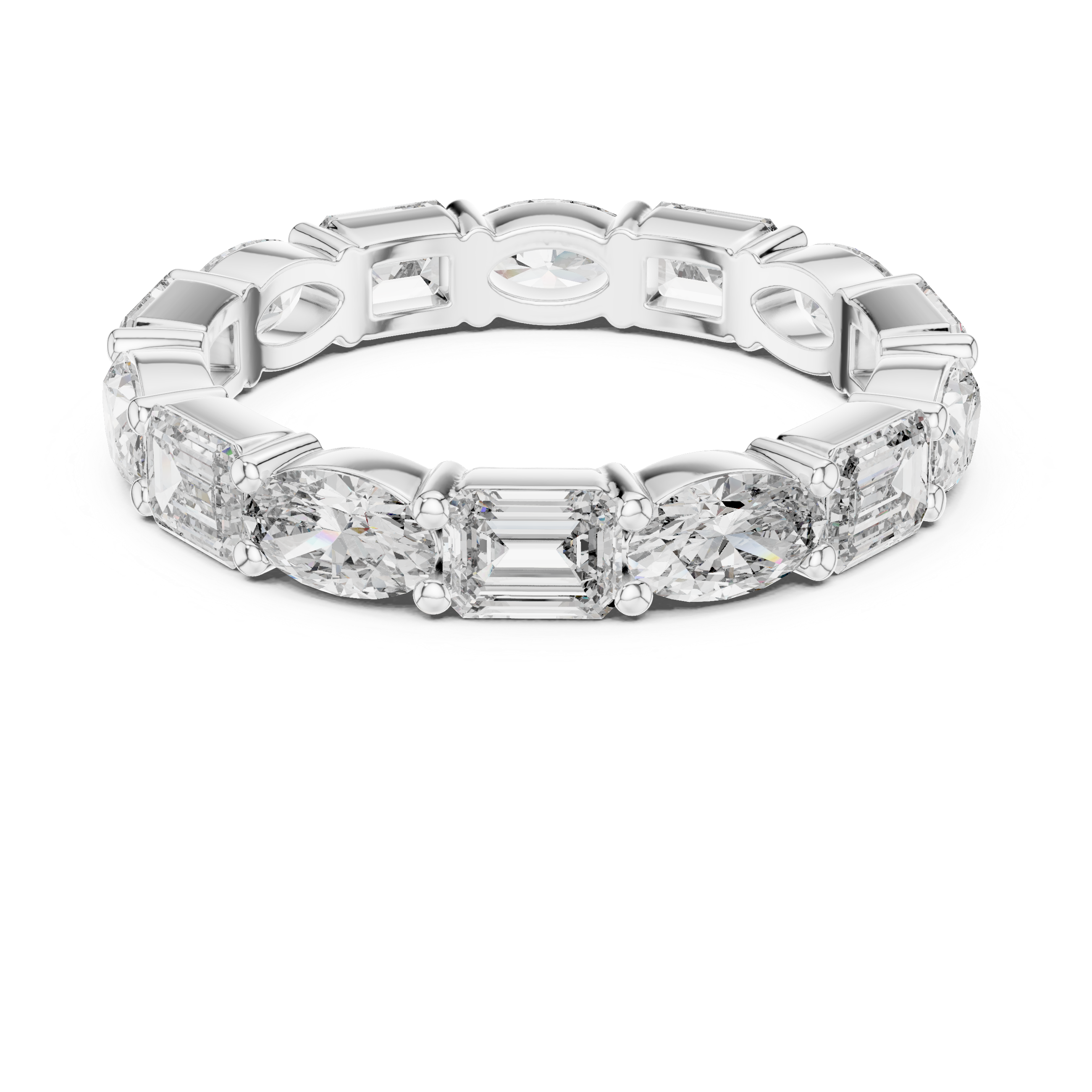 Chiffon Drape lab grown diamond ring