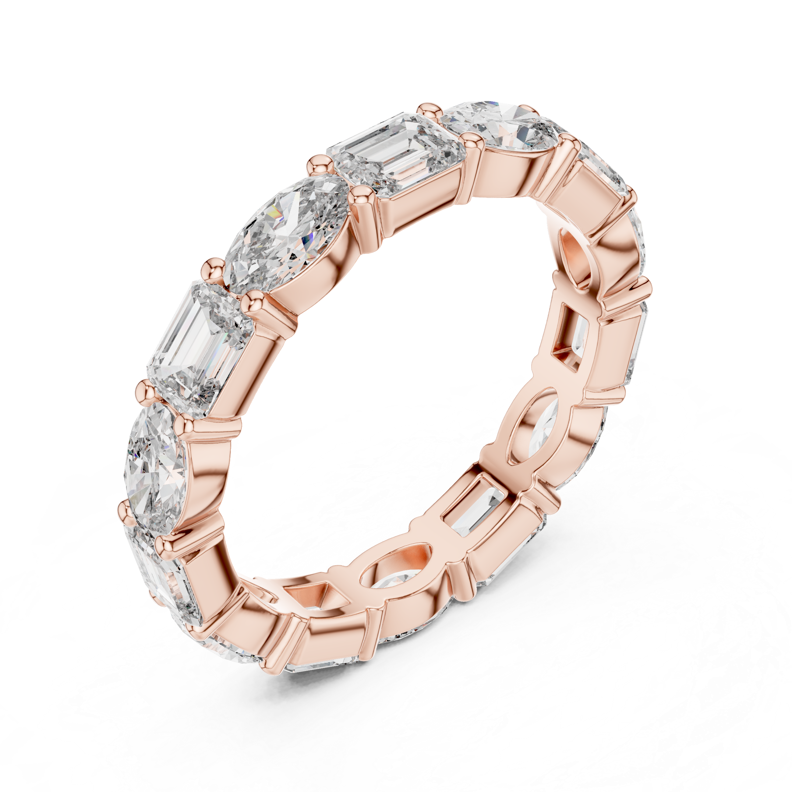 Chiffon Drape lab grown diamond ring