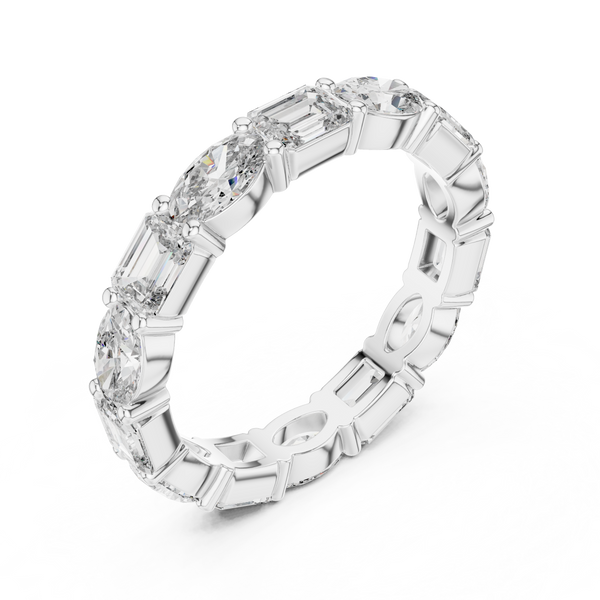 Chiffon Drape lab grown diamond ring