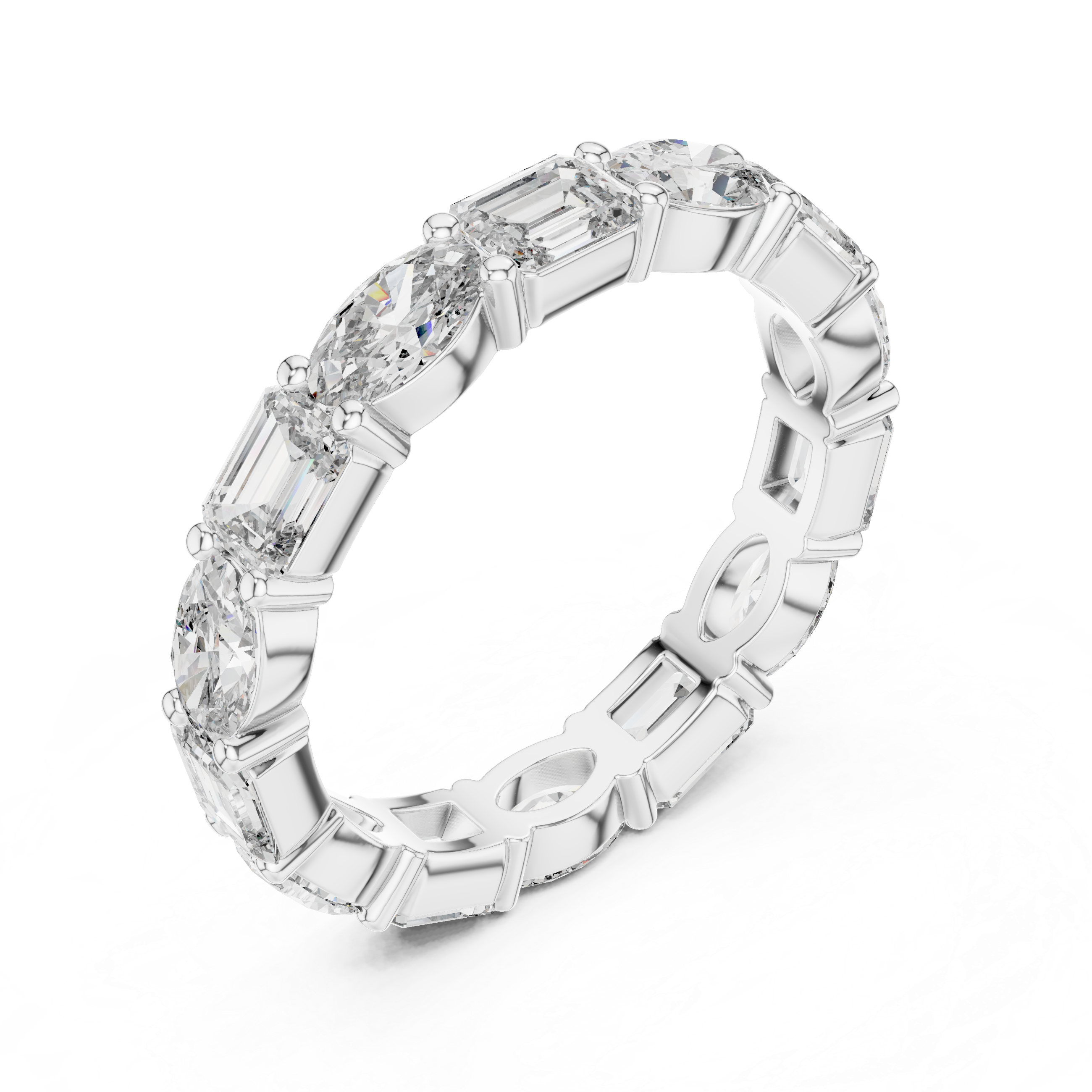 Chiffon Drape lab grown diamond ring